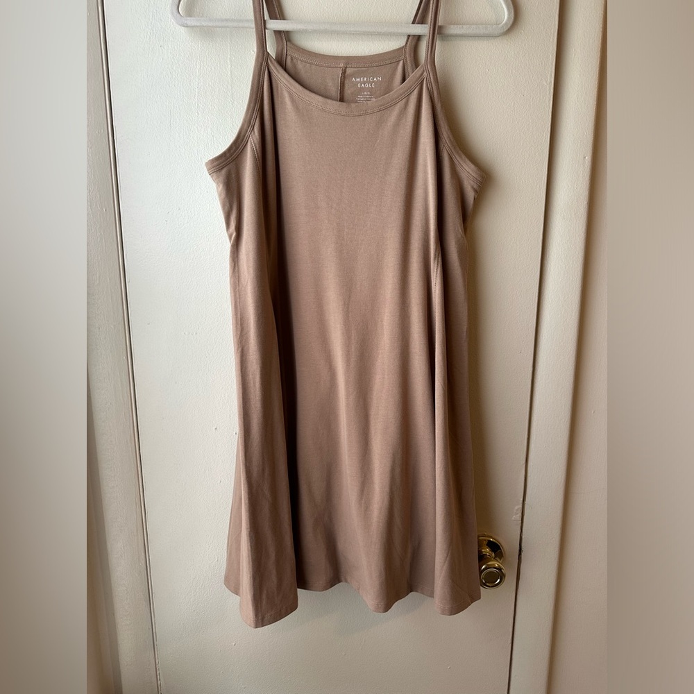 NWOT American Eagle short tan swing dress with shorts